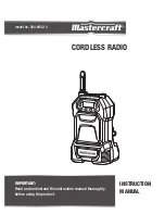 Preview for 1 page of MasterCraft 054-0932-4 Instruction Manual