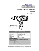 Предварительный просмотр 1 страницы MasterCraft 054-1265-6 Owner'S Manual