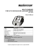 MasterCraft 054-3166-0 Owner'S Manual preview