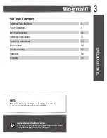 Preview for 3 page of MasterCraft 054-4281-8 Instruction Manual