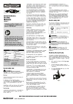 MasterCraft 054-4605-0 Instruction Manual preview