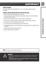 Preview for 23 page of MasterCraft 054-6841-4 Instruction Manual