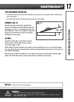 Предварительный просмотр 17 страницы MasterCraft 054-7947-8 Instruction Manual