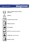 Preview for 2 page of MasterCraft 058-1929-0 Instruction Manual