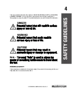 Preview for 4 page of MasterCraft 058-9331-2 Instruction Manual