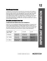 Preview for 12 page of MasterCraft 058-9331-2 Instruction Manual