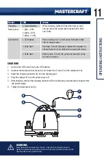 Preview for 11 page of MasterCraft 062-3406-0 Instruction Manual