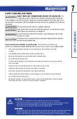 Preview for 7 page of MasterCraft 062-3410-8 Instruction Manual