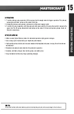 Preview for 15 page of MasterCraft 062-3503-8 Instruction Manual