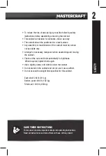 Preview for 3 page of MasterCraft 068-0003-4 Instruction Manual