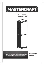 MasterCraft 3-TIER LOCKER 068-0007-6 Instruction Manual preview