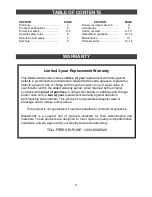 Preview for 2 page of MasterCraft 54-2734-4 Owner'S Manual