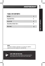 Preview for 3 page of MasterCraft BUTCHER BLOCK TOP 068-7305-4 Instruction Manual