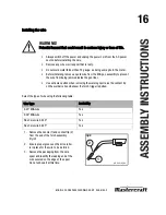 Preview for 19 page of MasterCraft FLUX-CORE Instruction Manual