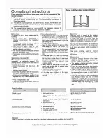 Preview for 4 page of MasterCraft HS 700 S Operating Instructions Manual