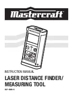 MasterCraft LASER DISTANCE FINDER/MEASURING TOOL Instruction Manual preview