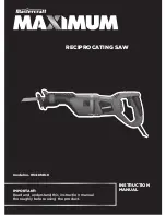 MasterCraft Maximum 054-8146-8 Instruction Manual preview