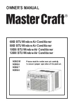 Preview for 1 page of MasterCraft MCRAC10KEWM Owner'S Manual