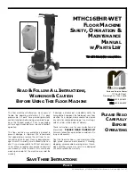 Preview for 1 page of MasterCraft MTHC16EHR-WET Operation & Maintenance Manual