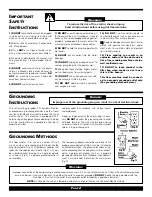 Preview for 2 page of MasterCraft MTHC16EHR-WET Operation & Maintenance Manual