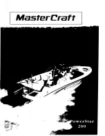 Предварительный просмотр 1 страницы MasterCraft PowerStar 200 Owner'S Manual