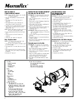 Предварительный просмотр 4 страницы Masterflex I/P 7593-00 Operating Manual