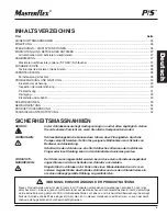 Предварительный просмотр 23 страницы Masterflex P/S 850-3010 Operating Manual