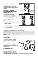 Предварительный просмотр 17 страницы MasterForce 241-0400 Operator'S Manual