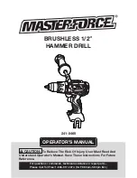 Предварительный просмотр 1 страницы MasterForce 241-0465 Operator'S Manual