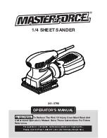 MasterForce 241-0795 Operator'S Manual preview
