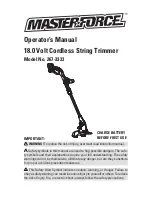 MasterForce 267-3333 Operator'S Manual preview