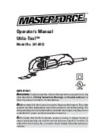 MasterForce Utila-Tool 241-0853 Operator'S Manual preview