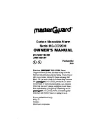 Preview for 1 page of MasterGuard MG-CO/2000 Owner'S Manual