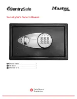 Masterlock SentrySafe X105P Owner'S Manual preview