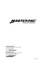 Preview for 24 page of MASTERPAC PFG10 Series Operation Manual