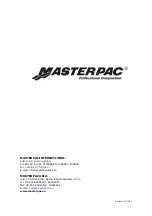 Предварительный просмотр 23 страницы MASTERPAC PMR70H Operation Manual