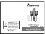 Masterpro BGMP-9001 Instruction Manual preview
