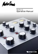 Предварительный просмотр 1 страницы MasterSounds UNION AUDIO Radius 2 Operation Manual