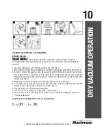 Предварительный просмотр 11 страницы Mastervac 054-0239-6 Instruction Manual