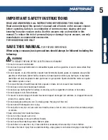 Preview for 5 page of Mastervac 054-0339-8 Instruction Manual