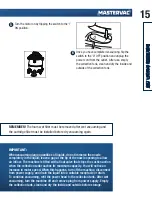 Preview for 15 page of Mastervac 054-0339-8 Instruction Manual