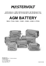 Предварительный просмотр 1 страницы Mastervolt AGM 130Ah User Manual