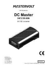 Preview for 1 page of Mastervolt DC Master 24/12 50-60A User Manual