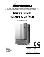 Предварительный просмотр 1 страницы Mastervolt MASS SINE 12/800 User Manual