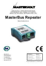 Mastervolt MasterBus 77031100 User Manual preview