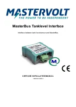 Mastervolt MasterBus Tanklevel Interface User And Installation Manual preview