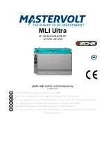 Preview for 1 page of Mastervolt MLI Ultra User And Installation Manual