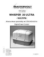 Mastervolt WHISPER 20 ULTRA User Manual preview