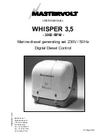 Предварительный просмотр 1 страницы Mastervolt Whisper 3.5 User Manual