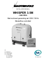 Предварительный просмотр 1 страницы Mastervolt whisper 3.5m Installation Manual